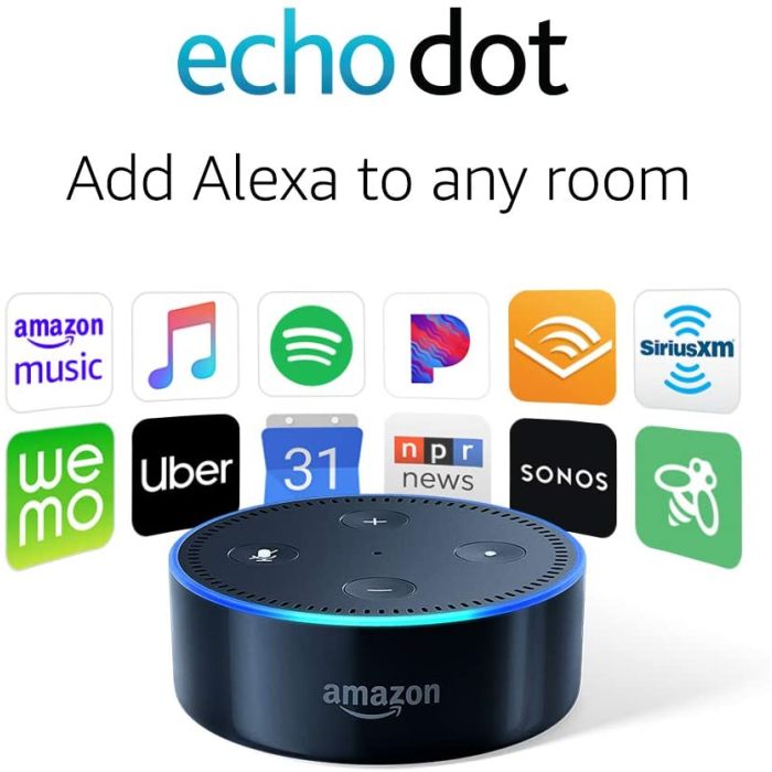 Amazon Echo Dot 2nd Generation Black color – Voice Control Device